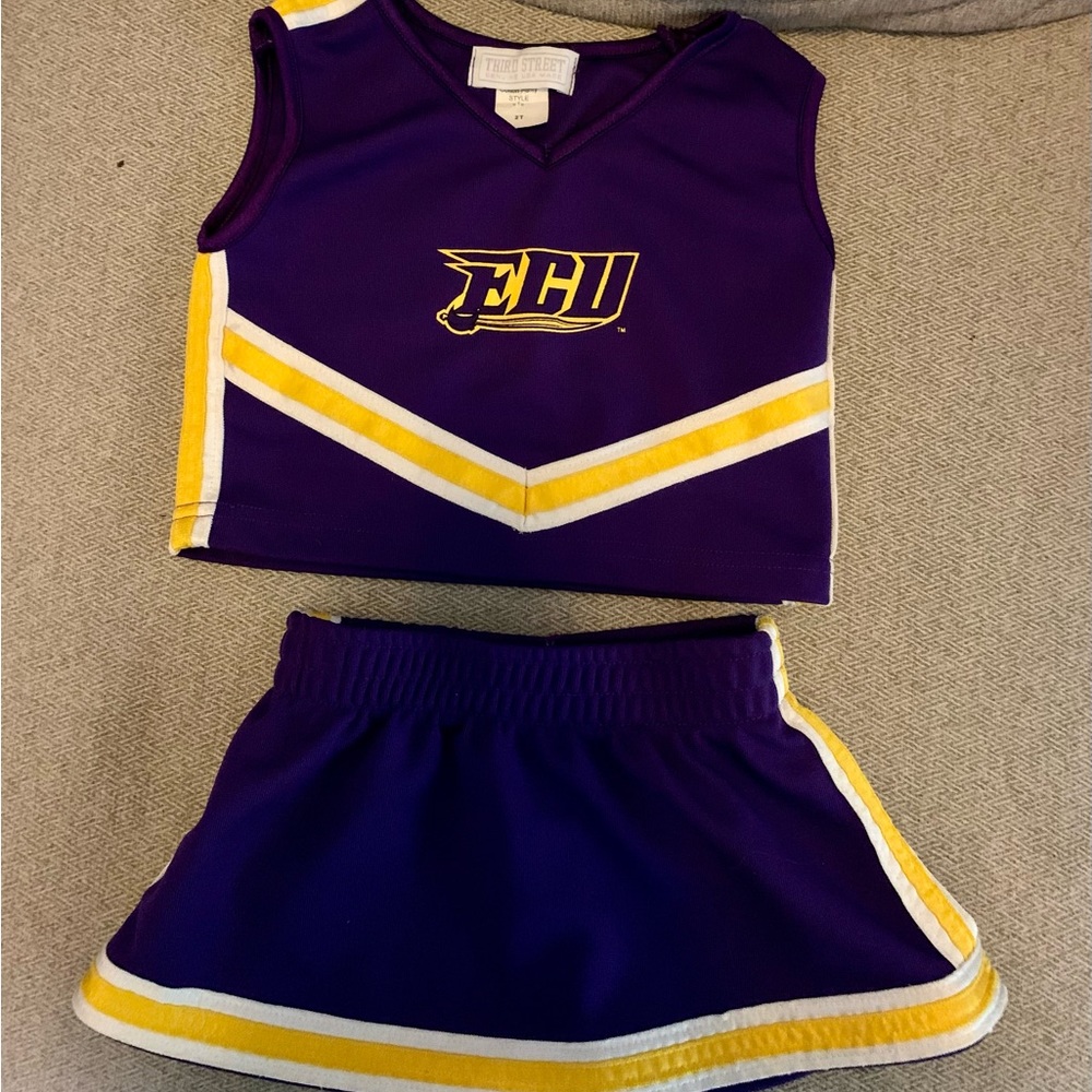 East Carolina University toddler cheer outfit